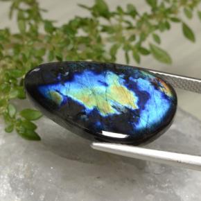 Espectrolita multicolorido natural 9,44ct, forma extravagante, opaco