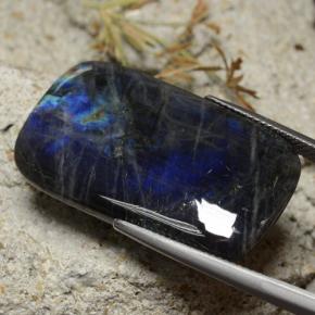 Spectrolite Multicolorido Natural 24.96ct, Almofada cortada, Opaco