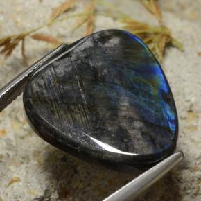 Espectrolita multicolorido natural 15,43ct, trillion, opaco