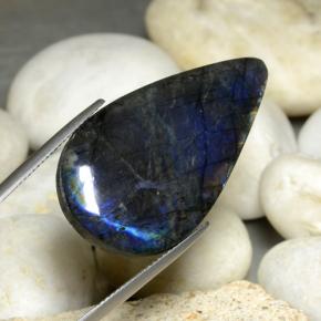 Spectrolite Multicolorido Natural 22.92ct, Formato de pêra, Opaco