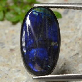 Espectrolita multicolorido natural 4,55ct, corte oval, opaco