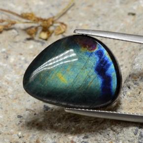 Spectrolite Multicolorido Natural 9.82ct, Forma extravagante, Opaco