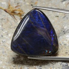 Espectrolita multicolorido natural 23,11ct, trillion, opaco