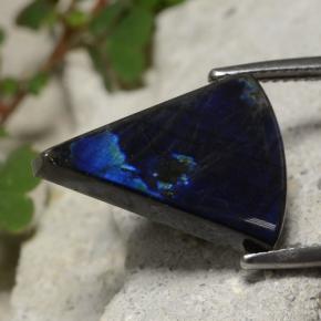 Espectrolita multicolorido natural 7,77ct, trillion, opaco