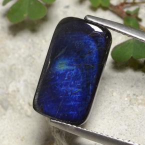 Espectrolita multicolorido natural 4,98ct, almofada cortada, opaco