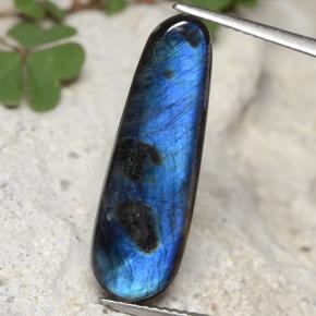 Espectrolita multicolorido natural 4,87ct, forma extravagante, opaco