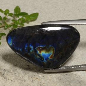 Espectrolita multicolorido natural 14,20ct, forma extravagante, opaco