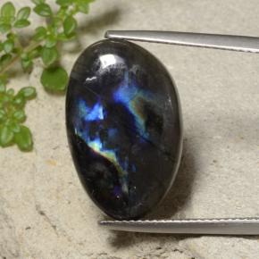 Espectrolita multicolorido natural 7,95ct, forma extravagante, translúcido