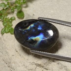 Espectrolita multicolorido natural 7,95ct, forma extravagante, translúcido
