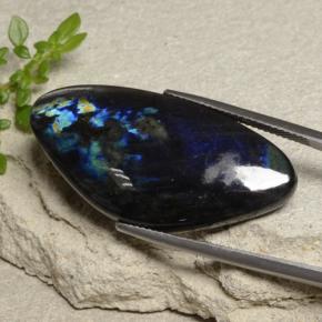 Espectrolita multicolorido natural 23,37ct, forma extravagante, opaco