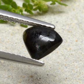 Espectrolita multicolorido natural 0,69ct, formato de pêra, opaco