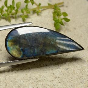 Espectrolita multicolorido natural 6,14ct, forma extravagante, opaco