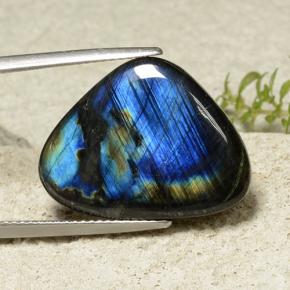 Espectrolita multicolorido natural 10,60ct, trillion, opaco