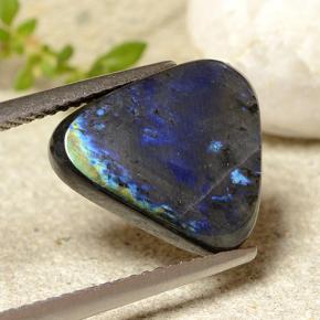 Espectrolita multicolorido natural 4,19ct, trillion, opaco