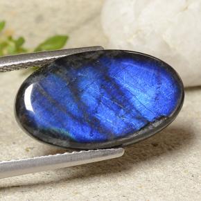 Espectrolita multicolorido natural 5,19ct, corte oval, opaco