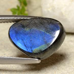 Espectrolita multicolorido natural 6,88ct, forma extravagante, opaco