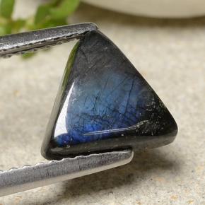 Espectrolita multicolorido natural 1,57ct, trillion, opaco