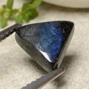 Espectrolita multicolorido natural 1,57ct, trillion, opaco