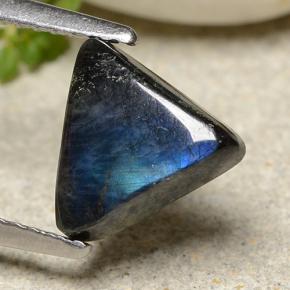 Espectrolita multicolorido natural 1,57ct, trillion, opaco