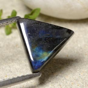 Espectrolita multicolorido natural 1,95ct, trillion, opaco