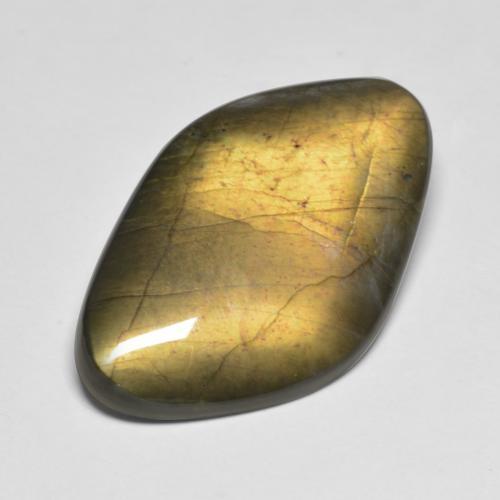 Espectrolita multicolorido natural 16,28ct, forma extravagante, opaco