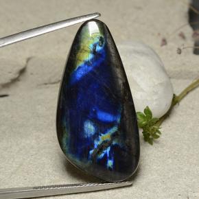 Espectrolita multicolorido natural 19,66ct, forma extravagante, opaco