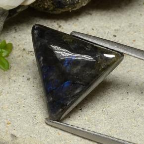 Espectrolita multicolorido natural 4,53ct, trillion, opaco