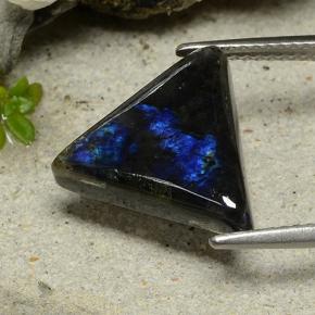 Espectrolita multicolorido natural 4,53ct, trillion, opaco