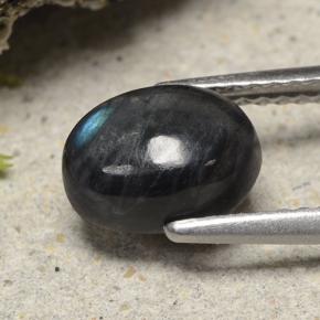 Espectrolita multicolorido natural 1,49ct, corte oval, opaco