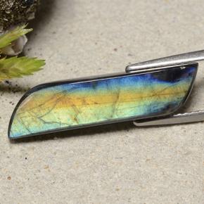 Espectrolita multicolorido natural 5,02ct, forma extravagante, opaco