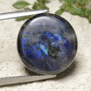 Spectrolite Multicolorido Natural 6.72ct, Corte Redondo, Opaco