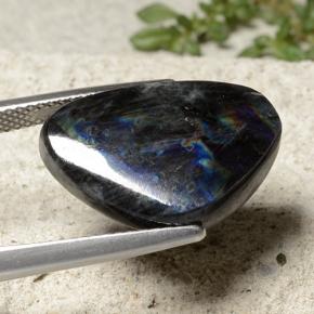 Espectrolita multicolorido natural 9,03ct, forma extravagante, opaco