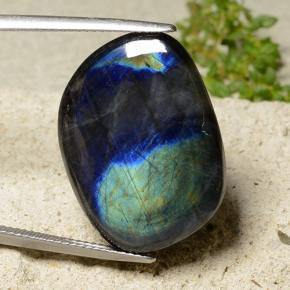Espectrolita multicolorido natural 18,14ct, forma extravagante, opaco