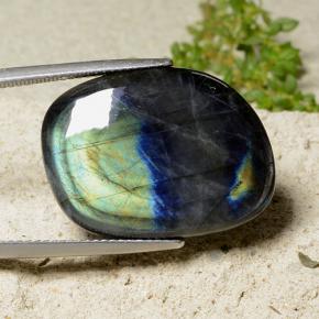 Espectrolita multicolorido natural 18,14ct, forma extravagante, opaco