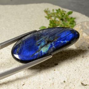 Espectrolita multicolorido natural 16,83ct, forma extravagante, opaco