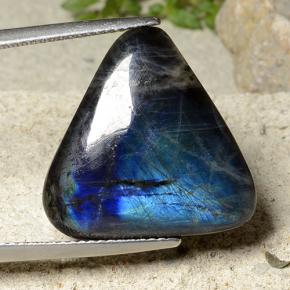 Espectrolita multicolorido natural 10,62ct, trillion, opaco