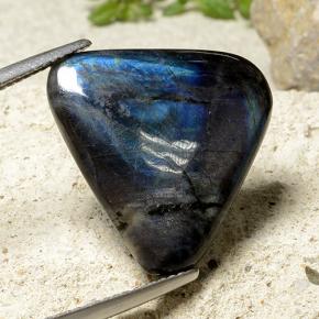 Espectrolita multicolorido natural 10,62ct, trillion, opaco