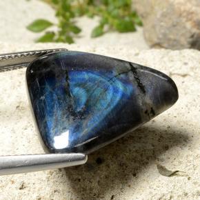 Espectrolita multicolorido natural 10,62ct, trillion, opaco