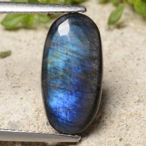 Espectrolita multicolorido natural 2,54ct, corte oval, opaco