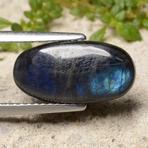 Espectrolita multicolorido natural 2,54ct, corte oval, opaco