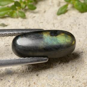 Espectrolita multicolorido natural 2,84ct, corte oval, opaco