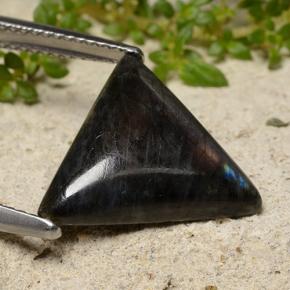 Espectrolita multicolorido natural 4,11ct, trillion, opaco