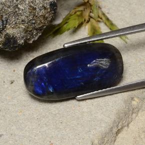 Espectrolita multicolorido natural 6,49ct, almofada cortada, opaco