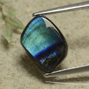 Espectrolita multicolorido natural 2,23ct, forma extravagante, opaco