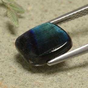 Espectrolita multicolorido natural 2,23ct, forma extravagante, opaco
