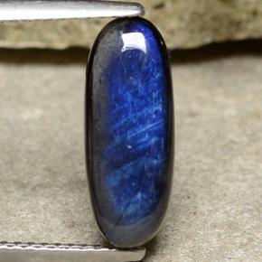 Espectrolita multicolorido natural 2,03ct, corte oval, opaco