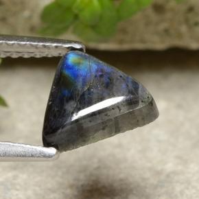 Spectrolite Multicolorido Natural 1.29ct, Trilhão, Opaco