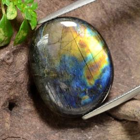 Spectrolite Multicolorido Natural 9.95ct, Forma extravagante, Opaco