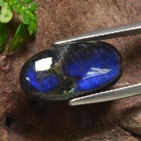 Spectrolite Multicolorido Natural 5.07ct, Corte Oval, Opaco