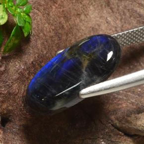 Spectrolite Multicolorido Natural 5.07ct, Corte Oval, Opaco